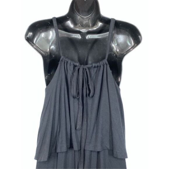 Tobi Women's Sleeveless Adjustable Straps Layered Mini Dress Black Medium NWT - Picture 8 of 11